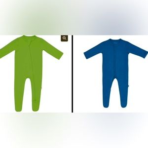 Kyte Baby Zipper Footie Bundle in Sapphire and Palm